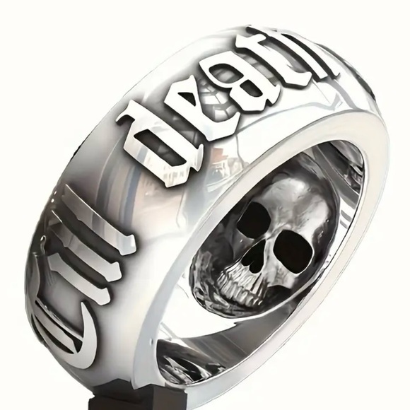 Other - Men’s Stainless Steel Silver “Till Death Do Us Apart” Band Size 10